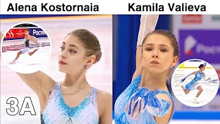 Alena Kostornaia vs Kamila Valieva  Best Short Program Score [upl. by Guidotti]