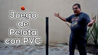 Como Hacer un Divertido y Facil Juego con Pelota con PVC y Cemento [upl. by Yortal]