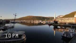 20140705 Tromsø Midnight Sun Time Lapse [upl. by Magree]