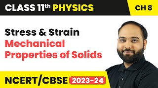 Stress amp Strain  Mechanical Properties of Solids  Class 11 Physics Chapter 8  CBSE [upl. by Gillead885]