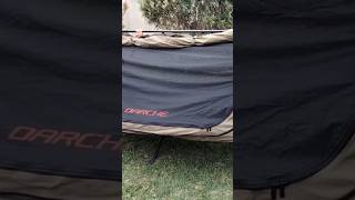 Darche swag on an oztent stretcher Full video on our channelsolo trip to warrnambool [upl. by Surtemed]