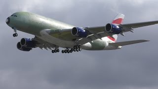 British Airways Airbus A380841 GXLEL 4k resolution [upl. by Rettuc]