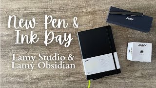 newpenday  Lamy Studio and Lamy Crystal Obsidian  Giveaway from Oblation Papers [upl. by Ordisi]