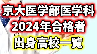 【速報】2024年京大医学部医学科合格者の出身高校一覧まとめ [upl. by Ravahs]