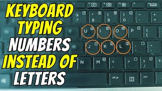 Keyboard Typing Wrong Characters  Keyboard typing Numbers instead of Letters [upl. by Hsotnas]