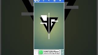 Yg logo design in pixellab pixellab editing shorts logo [upl. by Rojam]