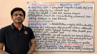 Anticancer Drugs Part04 Alkylating Agents Mechanism of Action of Alkylating Agents  Anticancer [upl. by Kaitlyn]