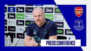 ARSENAL V EVERTON  Sean Dyches press conference  GW38 [upl. by Luoar968]