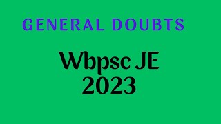 Wbpsc JE and Wbpsc AE related doubts and discussion about upcoming WBSETCL exam [upl. by Bala]