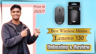 Lenovo 130 Wireless Mouse Under 500 Unboxing And Review  Best Wireless Mouse Under 500 Unboxing [upl. by Ariday]