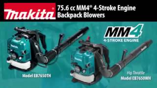 Makita EB7660TH 756cc MM4 4 Stroke Petrol BackPack Garden Leaf Blower [upl. by Pine]