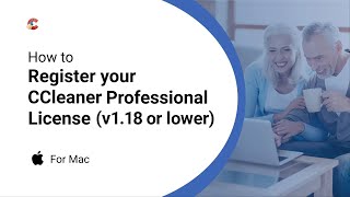 How to register your CCleaner Professional license for Mac v118 or lower [upl. by Roskes320]