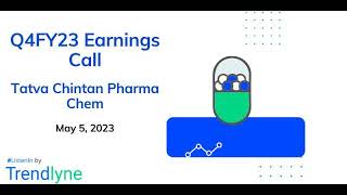 Tatva Chintan Pharma Chem Earnings Call for Q4FY23 and Full Year [upl. by Eicirtap711]