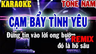 Karaoke Cạm Bẫy Tình Yêu Tone Nam Remix  BEAT Mới  84 [upl. by Acila]