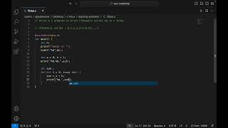 Fibonacci series  C Programming [upl. by Ardnaid692]