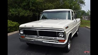 302 V8 Powered 1970 Ford F100 Short Bed Test Drive [upl. by Amado844]