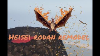 Heisei rodan remodel kaiju universe [upl. by Estas]