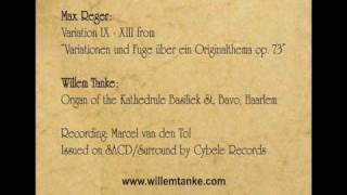 Max Reger  Variationen und Fuge op 73 played by Willem Tanke [upl. by Sidhu]