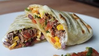 Burritos mit Hackfleischfüllung Rezept  Beef Burritos Recipe  ENG SUBS [upl. by Bland767]