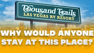 Thousand Trails Las Vegas RV Resort Pros Vs Cons [upl. by Esiuqcaj]