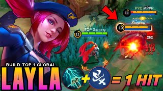 NEW OP BUILD LAYLA LATE GAME MONSTER100 BROKEN💥  MLBB [upl. by Luahs]