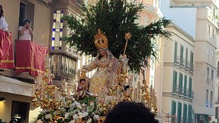 Procesión Divina Pastora Coronada por Calle Granada Málaga [upl. by Enniotna]