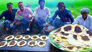 MUTTON KARI DOSAI  Madurai Special Street Food  South Indian Kari Dosa Recipe with Mutton Gravy [upl. by Ahsinek485]