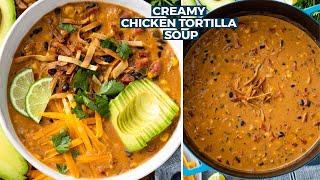 Creamy Chicken Tortilla Soup [upl. by Yodlem]