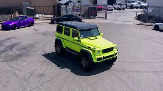 MERCEDES 4X4 FULL WRAP IN NEON YELLOW [upl. by Chick]