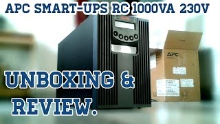 APC SmartUPS RC 1000VA 230V 1 KVA UPS Unboxing amp Review [upl. by Anilasor]