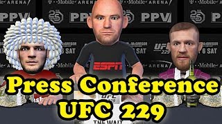 Khabib Nurmagomedov VS Conor McGregor UFC 229 press conference [upl. by Hyacinthia316]