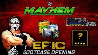 WWE Mayhem  EPIC Lootcase Opening  3 Star OVERDRIVE [upl. by Repsac]