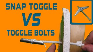 How to install toggle bolts  Snap Toggle vs Toggle Bolt vs Flip Toggle vs Snap Toggle [upl. by Ursa]