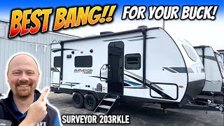 Impressive Features WITHOUT the BIG Budget 2023 Surveyor 203RKLE Travel Trailer [upl. by Stearne]