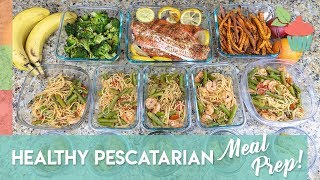 Healthy Pescatarian Meal Prep  Seafood  Meal Prep Series [upl. by Akirdnahs]