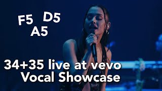 Ariana Grande ‘3435’ live at VEVO  Vocal Showcase G3D5A5 [upl. by Erskine]