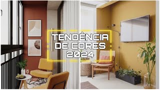 TENDÊNCIA DE CORES NA DECORAÇÃO 2024  DICAS DE CORES NA DECORAÇÃO DE AMBIENTES [upl. by Humberto]