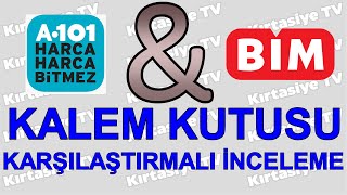 KALEM KUTUSU KARŞILAŞTIRMALI İNCELEME A101 amp BİM 29 AĞUSTOS 2024 [upl. by Northway162]