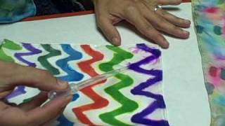 How to dye fabric with permanent Markers [upl. by Kcyred]