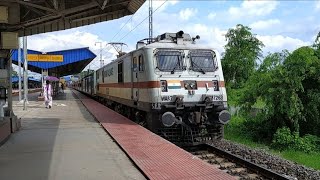 37263 TATA WAP7i galloping through HBC with 12507 TVC SCL Aronai Express [upl. by Festatus]