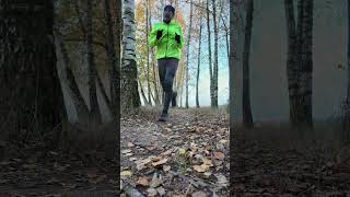 Jesień 2 bieg biegacz bieganie run running porannytrening laskabacki autumn jesień [upl. by Submuloc]