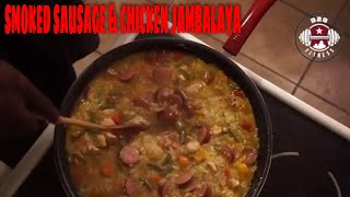 How to make smoked sausage amp chicken Jambalaya [upl. by Thibaut945]