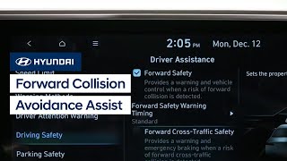 Forward Collisionavoidance Assist FCA  Howto Hyundai Canada [upl. by Dole814]