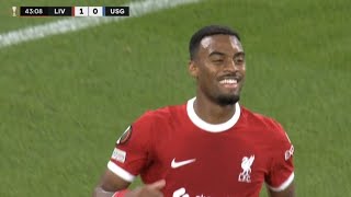 Ryan Gravenberch Liverpool vs Union SaintGilloise 10  All Goals and Extended Highlights [upl. by Acsehcnarf]