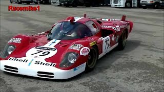 Ferrari 512 S Coda Lunga from 1970 at Imola Classic  Pure sound [upl. by Valerio]