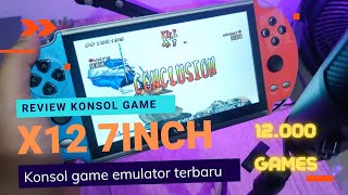 Review X12 Plus Layar 7 Inch Konsol Game Emulator Classic Games [upl. by Hild611]