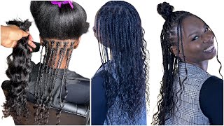 The Best Human Hair Box Braids Tutorial 2024  Super Lightweight amp Versatile  Highly Recommended [upl. by Aleinad]