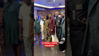 Rotimi salami and fans at AIYEFELE Lagos premiere [upl. by Tiffanie]