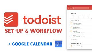 My Todoist SetUp amp Workflow  2021 [upl. by Yemarej]