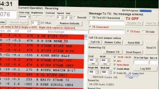 JT65HF 20M QSO  N7JFP with K7AGE [upl. by Carbrey258]